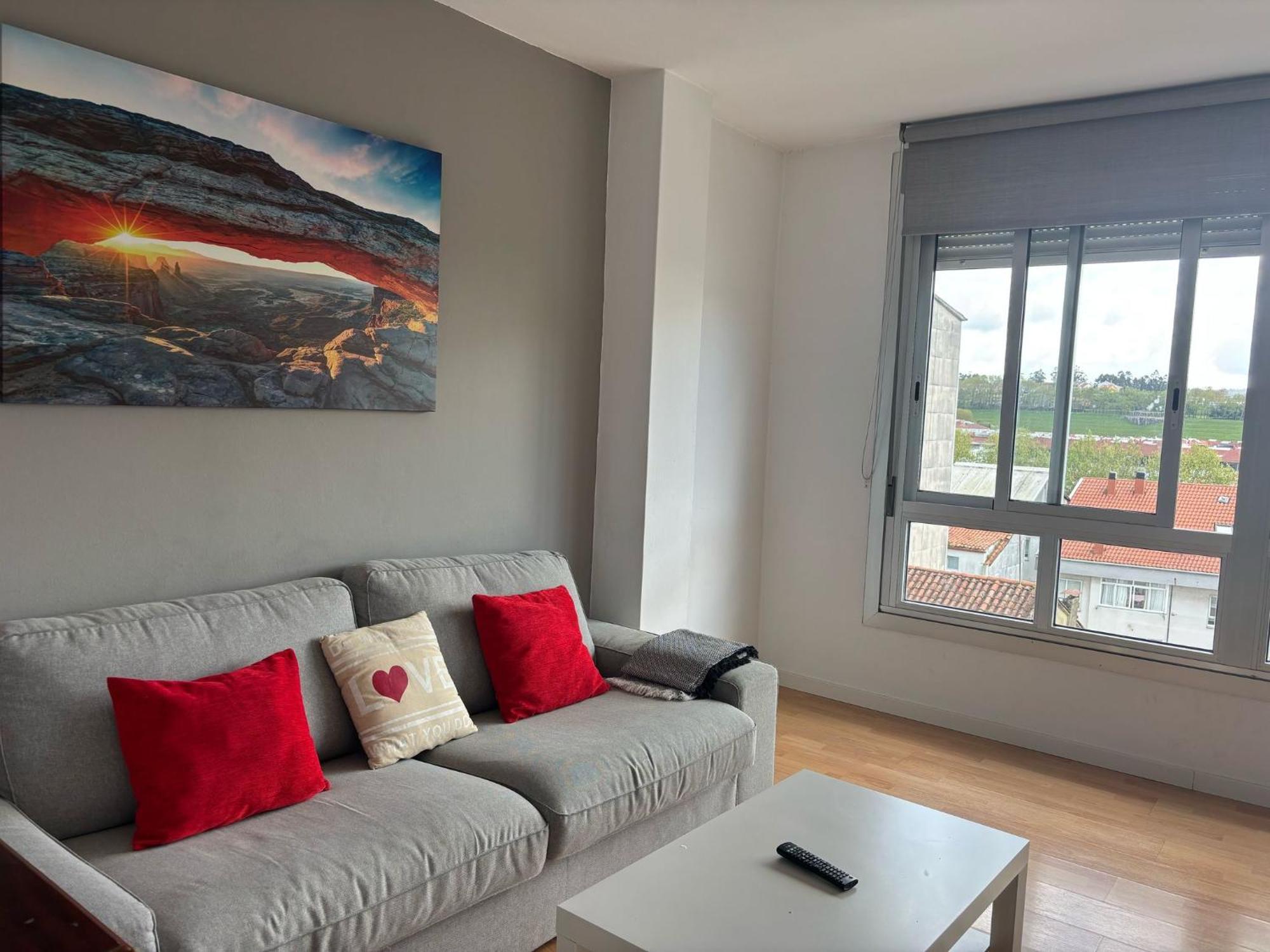 Amplio Piso Con Vistas En La Entrada Del Camino C4 Apartment ซานติอาโก เด กอมโปสเตลา ภายนอก รูปภาพ